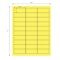 Nevs 1" x 2-19/32" Laser Sheet Labels White w/Yellow LL-219-1Y - alternate 2
